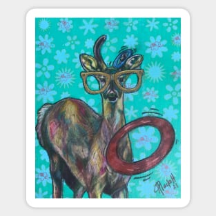 Deer games Sticker